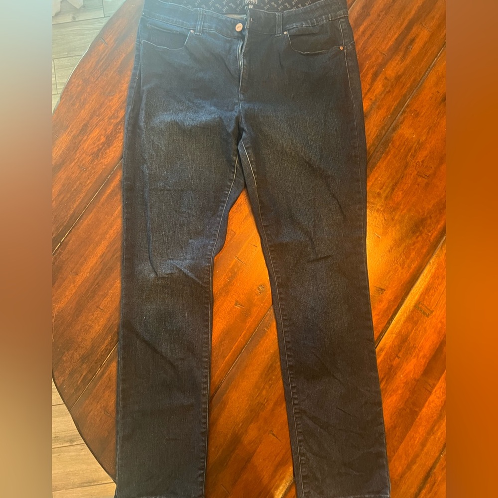 Jones New York Women's Dark Blue Straight Jeans